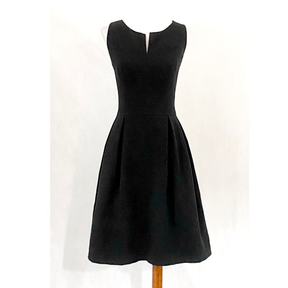 White House Black Market Stitched Fit-Flare Dress - Picture 1 of 9
